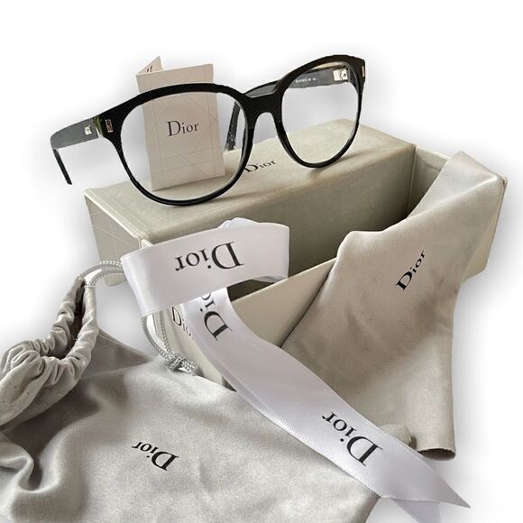 Dior Homme Black Tie Eyeglass Frames - Picture 1 of 12